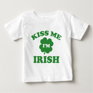 T-shirt Pour Bébé Embrasse-moi Je suis irlandais
