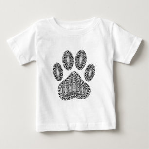 T-shirt Pour Bébé Empreinte de patte d'encre Abstrait