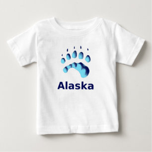 T-shirt Pour Bébé Empreinte de patte d'ours polaire