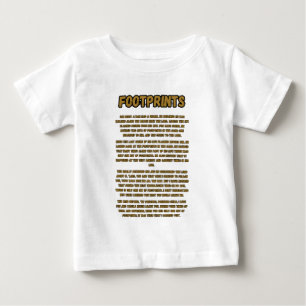 T-shirt Pour Bébé Empreintes Dans La Prière Du Sable