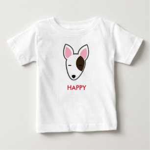 T-shirt Pour Bébé Enfant heureux de bull-terrier de Petory