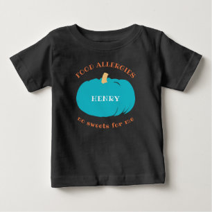 T-shirt Pour Bébé Enfants de Halloween d'allergie personnalisés par