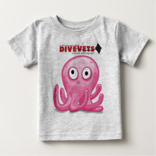 T-shirt Pour Bébé Enfants-T de DiveVets "Octo"
