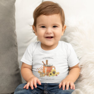 T-shirt Pour Bébé Épice citrouille Mon premier Thanksgiving