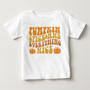 T-shirt Pour Bébé Épices citrouilles Et Tout Bien