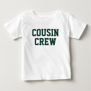 T-shirt Pour Bébé Équipage Cousin   Emerald Green Matching Kids