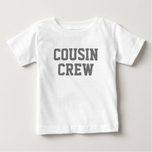 T-shirt Pour Bébé Équipage Cousin Gray Matching Kids
