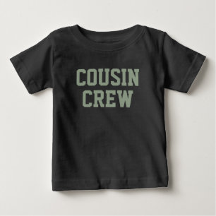 T-shirt Pour Bébé Équipage Cousin   Sage Green Matching Kids