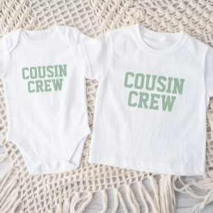 T-shirt Pour Bébé Équipage Cousin T-shirt bébé enfant Sage