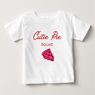 T-shirt Pour Bébé Équipe Cutie Pie Saint-Valentin