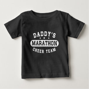 T-shirt Pour Bébé Équipe d'acclamation du marathon du papa