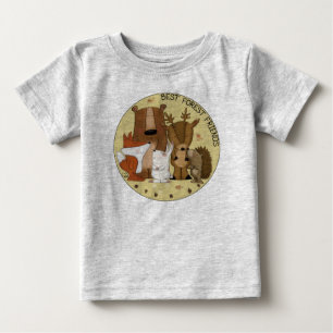 T-shirt Pour Bébé Équipe de bois - Meilleurs amis forestiers/ Indivi