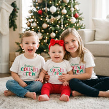 Équipe de cousins de Noël pour tout-petits