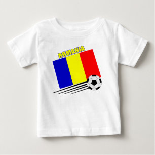 T-shirt Pour Bébé Équipe de football roumaine
