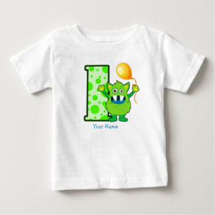 T-shirt Pour Bébé ęr Coutume de monstre d'anniversaire