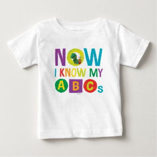 T-shirt Pour Bébé Eric Carle Maintenant Je Connais Mes ABC