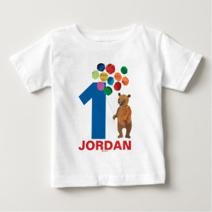 T-shirt Pour Bébé Eric Carle Ours Brown - Béary Joyeux anniversair