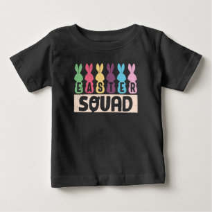 T-shirt Pour Bébé Escouade de Pâques Mignonnes lapines de Pâques
