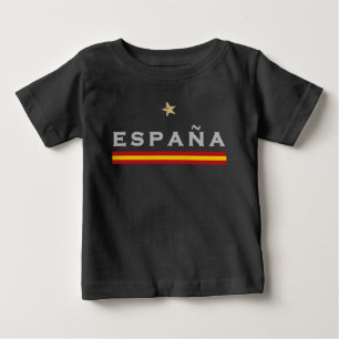 T-shirt Pour Bébé Espagne maillot de football drapeau espagnol
