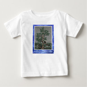 T-shirt Pour Bébé Et Une Porcupine Dans Un Pin Tree