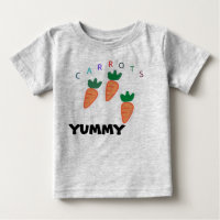 Été Carottes mignonnes Yummy Baby Grey