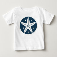 Étoile de mer avec des étoiles blanches