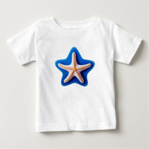 T-shirt Pour Bébé Étoile de mer en silhouette d'étoile