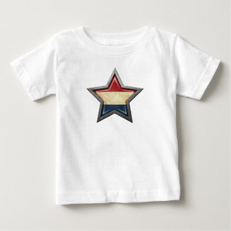 T-shirt Pour Bébé Étoile néerlandaise de drapeau