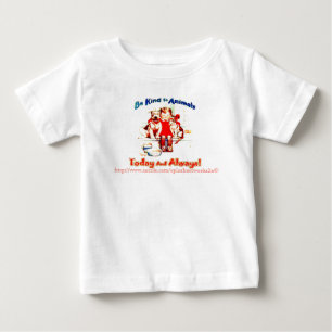 T-shirt Pour Bébé "être+nature+à+animaux"