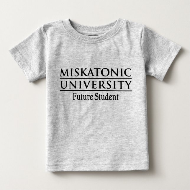 T-shirt Pour Bébé Étudiant d'avenir de Miskatonic (Devant)