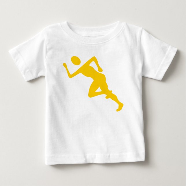 T-shirt Pour Bébé Exécution - orange (Devant)