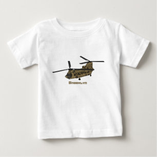T-shirt Pour Bébé Exemple d'hélicoptère militaire Chinook