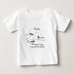 T-shirt Pour Bébé Famille quand 2 personnes tombent dans l'amour Cit