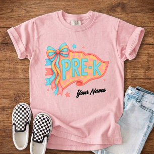 T-shirt Pour Bébé Fanion personnalisé avec le nom de l'enfant pour l