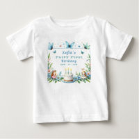 Fée Papillon Pastel Bleu Premier Anniversaire -