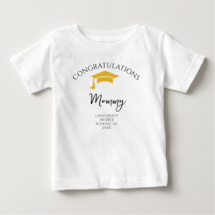 T-shirt Pour Bébé Félicitations Maman Diplômée Enfants