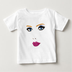 T-shirt Pour Bébé Femme de beauté visage 2
