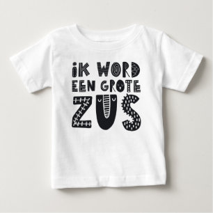 T-shirt Pour Bébé Femme: Je vais devenir une grande soeur