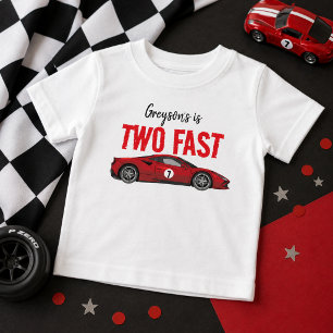 T-shirt Pour Bébé Fête d'anniversaire de deux ans pour garçon avec v