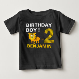 T-shirt Pour Bébé Fête d'anniversaire de deuxième deuxième anniversa
