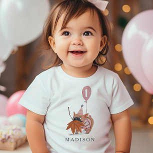 T-shirt Pour Bébé Fête d'anniversaire Patte cute chien Pug Age perso