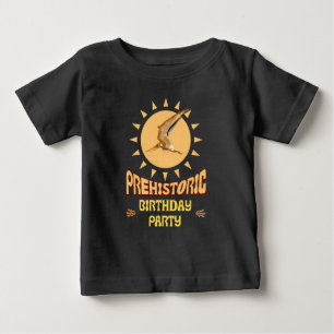 T-shirt Pour Bébé Fête d'anniversaire préhistorique Ptérodactyle Din