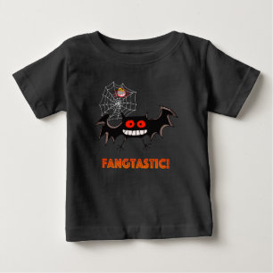 T-shirt Pour Bébé Fête d'Halloween Fangtastique Épouvantable