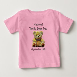 T-shirt Pour Bébé Fête nationale de l'ours en peluche 9 septembre