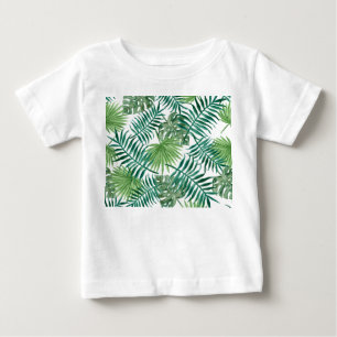 T-shirt Pour Bébé Feuilles de la jungle tropicale