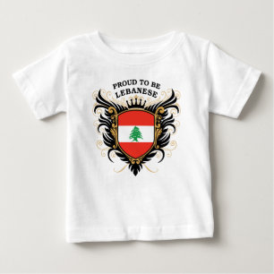 T-shirt Pour Bébé Fier d'être libanais