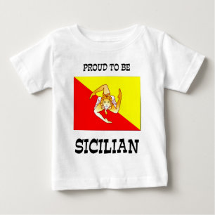 T-shirt Pour Bébé Fière d'être sicilienne 