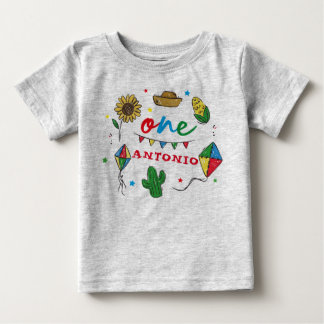 T-shirt Pour Bébé Fiesta colorée 1er anniversaire