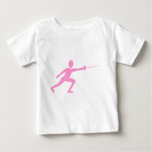 T-shirt Pour Bébé Figure de clôture rose
