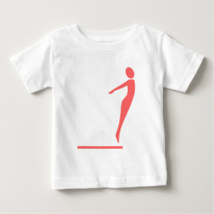 T-shirt Pour Bébé Figure de plongée - rose tropicale
